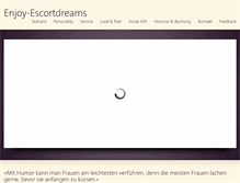 Tablet Screenshot of enjoy-escortdreams.de